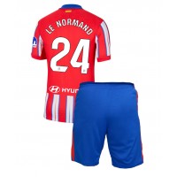 Atletico Madrid Robin Le Normand #24 Replica Home Minikit 2024-25 Short Sleeve (+ pants)